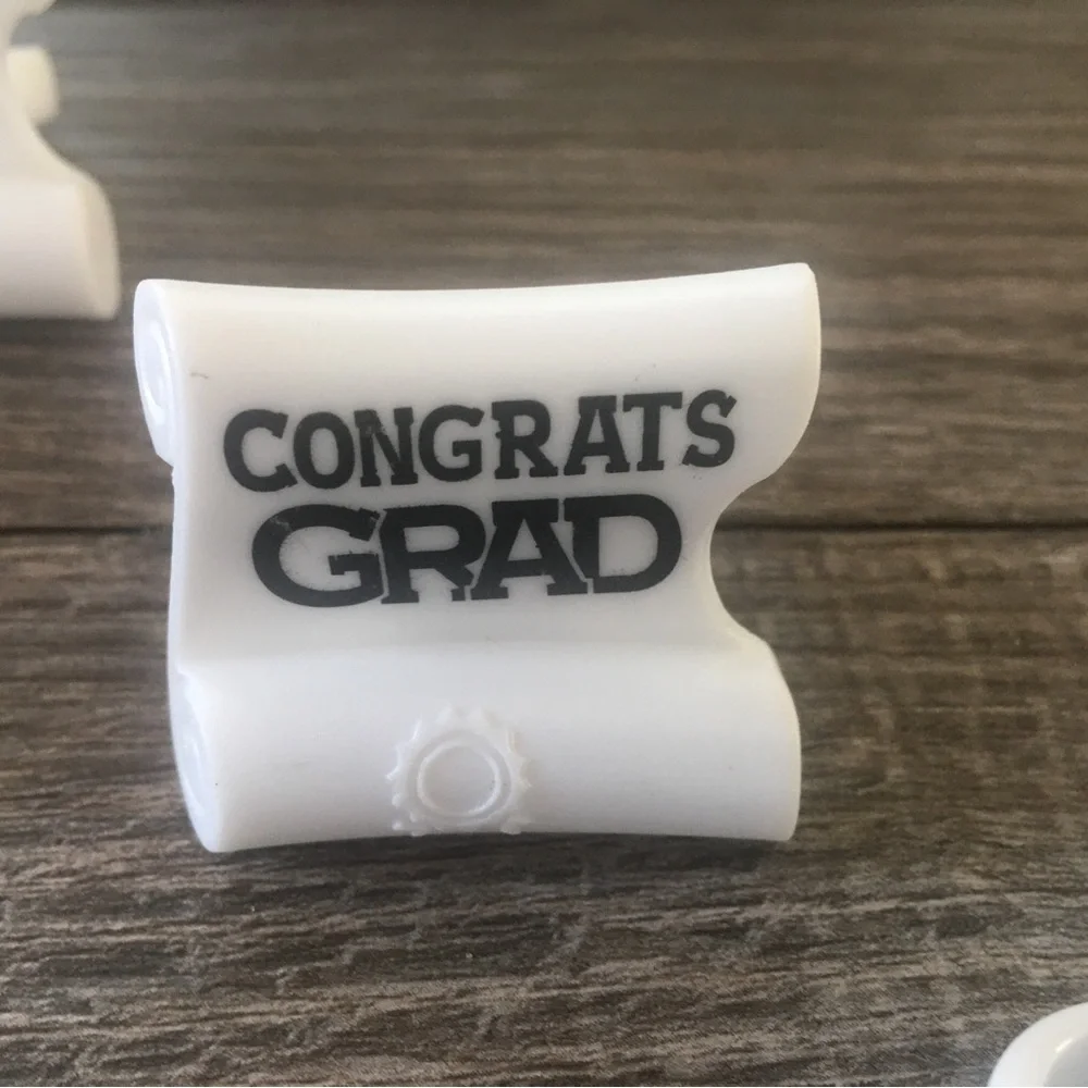 🎁FREE with purchase NEW Graduation cake topper ring cupcakes diploma cap gown